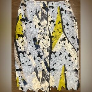 Bar III Floral Lace Pencil Skirt